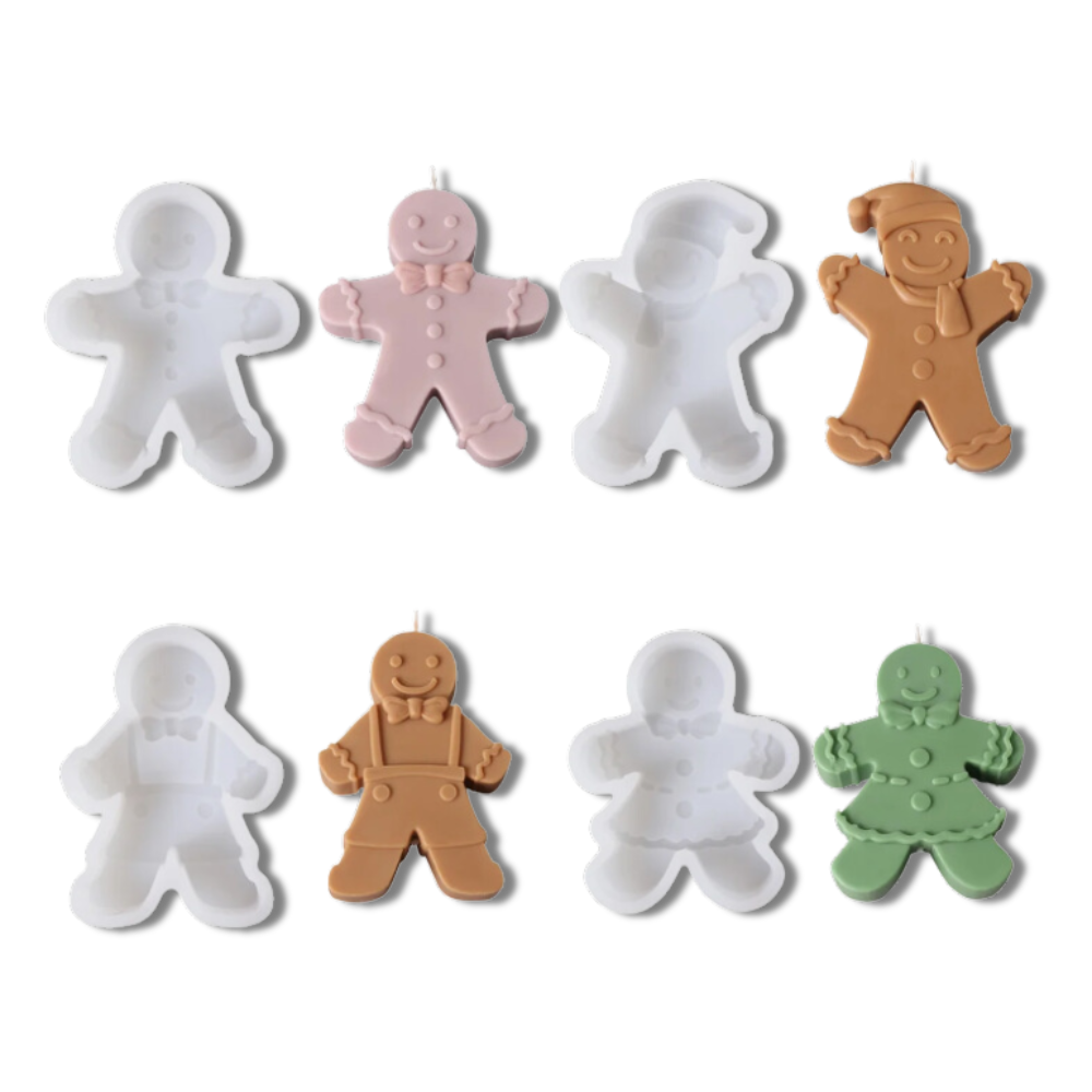 Boowan Nicole: The Gingerbread Baby Silicone Candle Mold