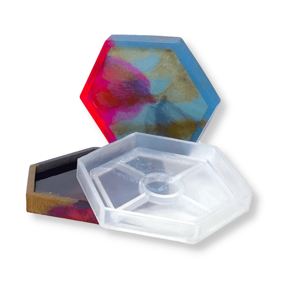 Beginner Friendly DIY Resin Art Coaster Kit - Make 4+ Coasters - BohriAli.com