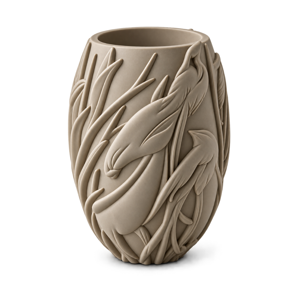 Bird Jar Silicone Mould | For Concrete | Jesmonite®️