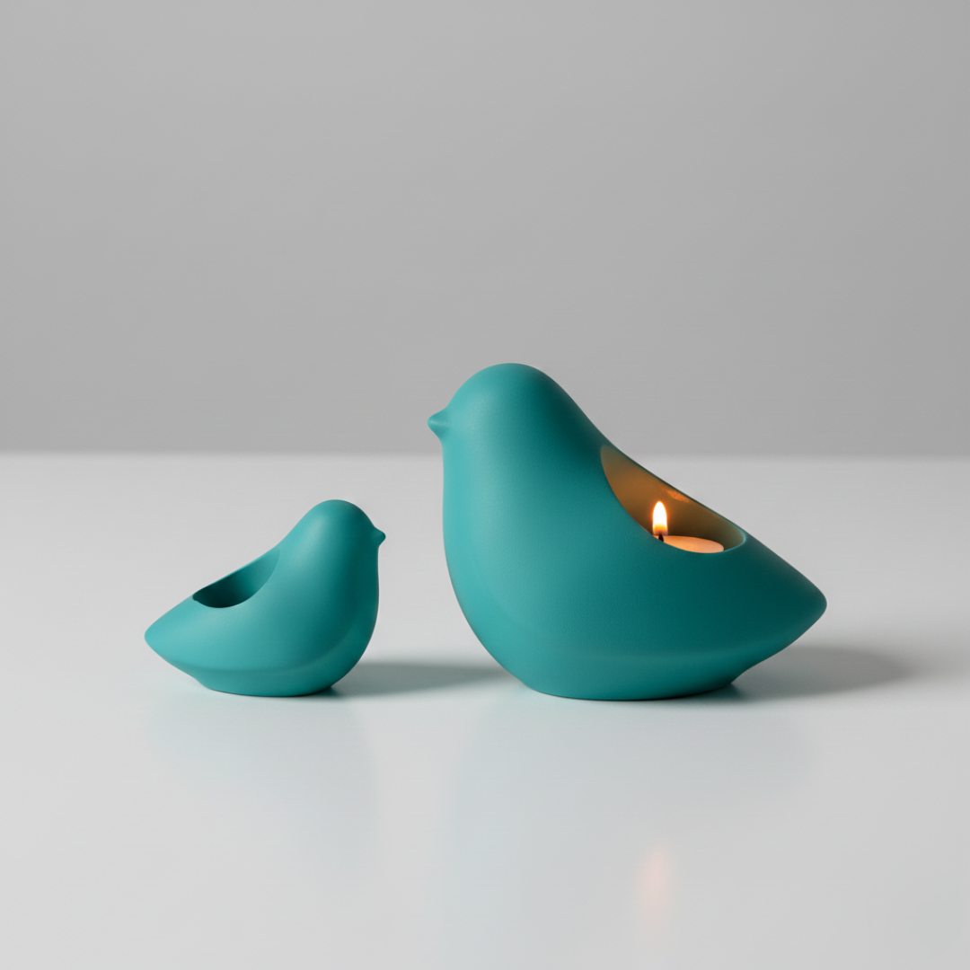 Bird Tealight Holder Silicone Mould | For Concrete | Jesmonite®️| Resin