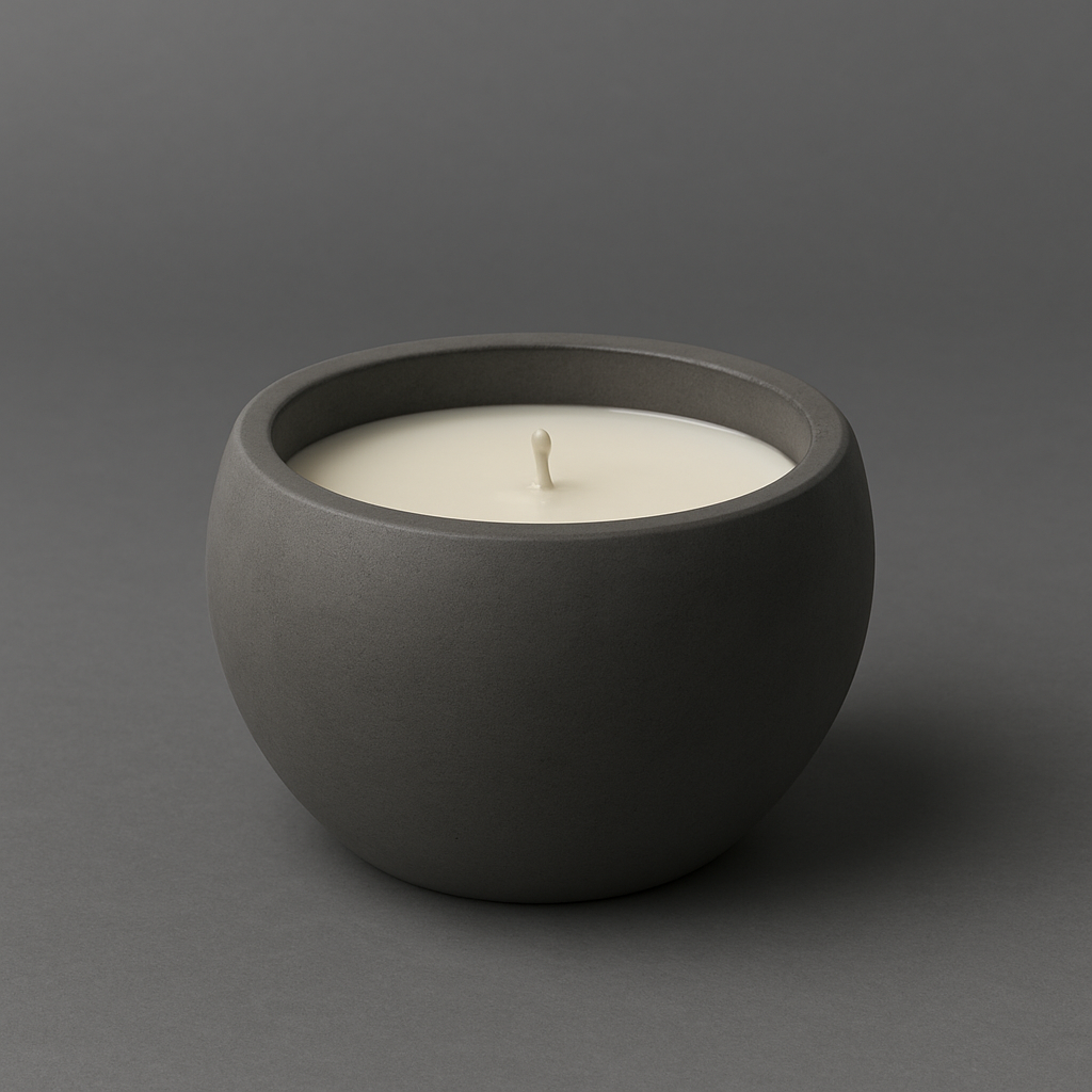 Small Rounded Candle Bowl