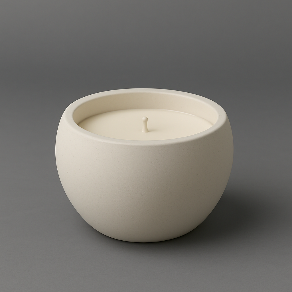 Small Rounded Candle Bowl