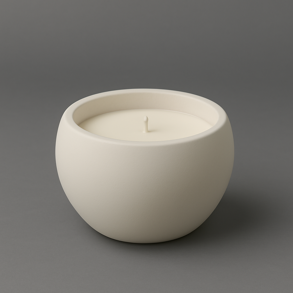 Small Rounded Candle Bowl