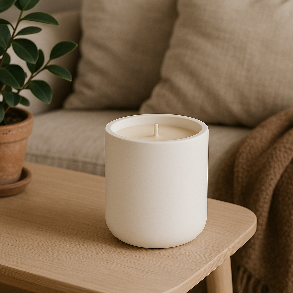 Straight Jar with Rounded Bottom Candle Jar