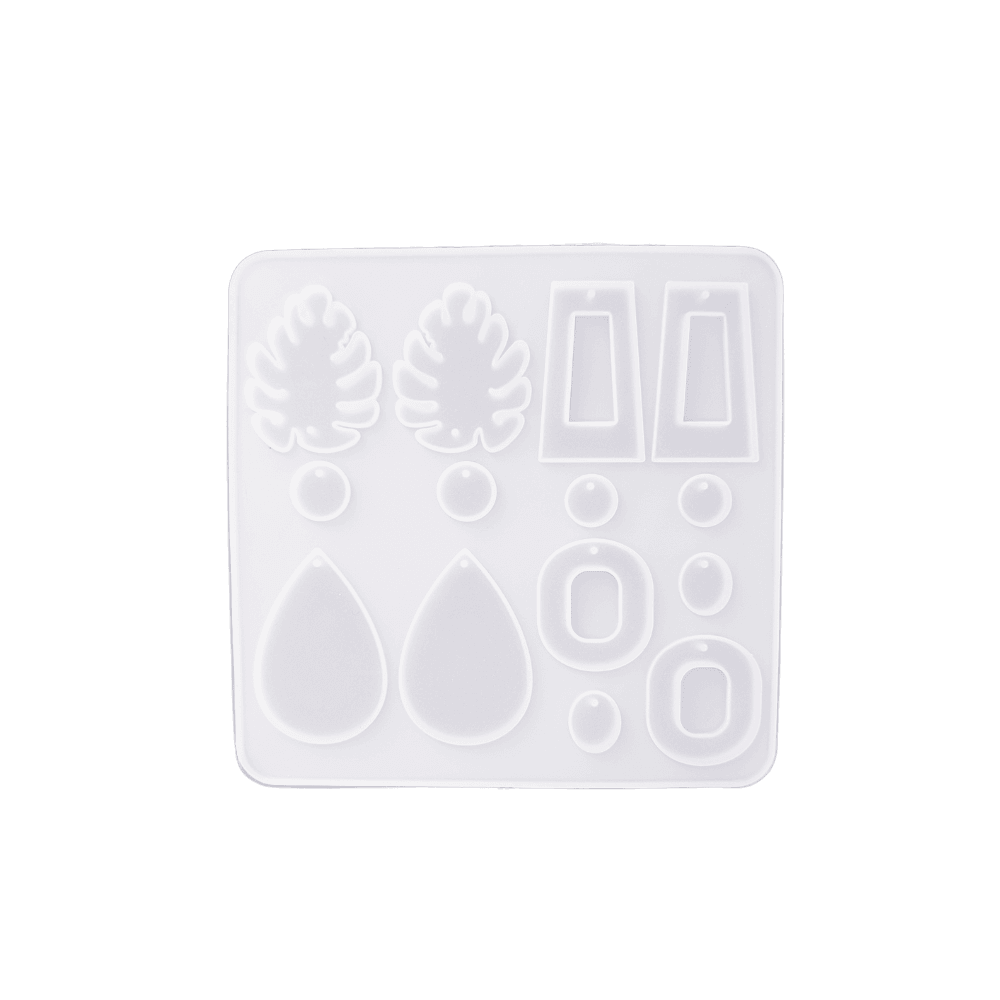 Eco-Mould: 7 Shapes Earrings Silicone Mould - BohriAli.com