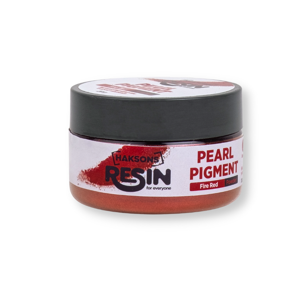 Haksons Pearl Pigments (Mica Powders) - Fire Red | for Epoxy Resin