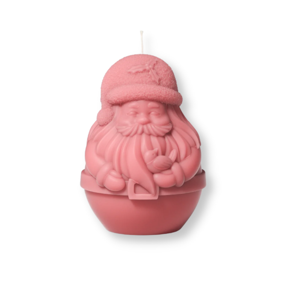 Boowan Nicole: Christmas Chubby Santa Claus Candle Mold