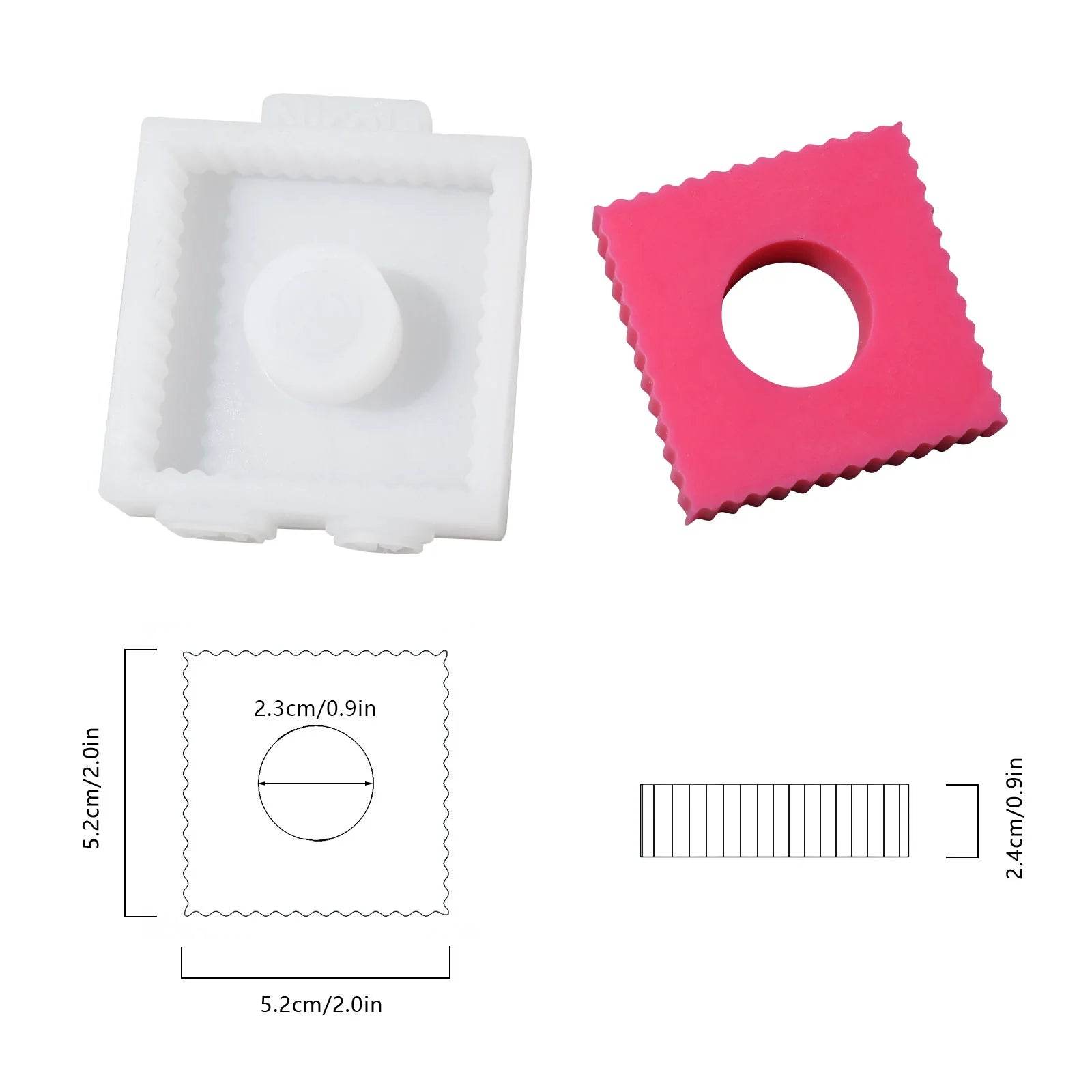 Boowan Nicole: 2.2 cm Building Blocks Stackable Candle Silicone Mold - BohriAli.com