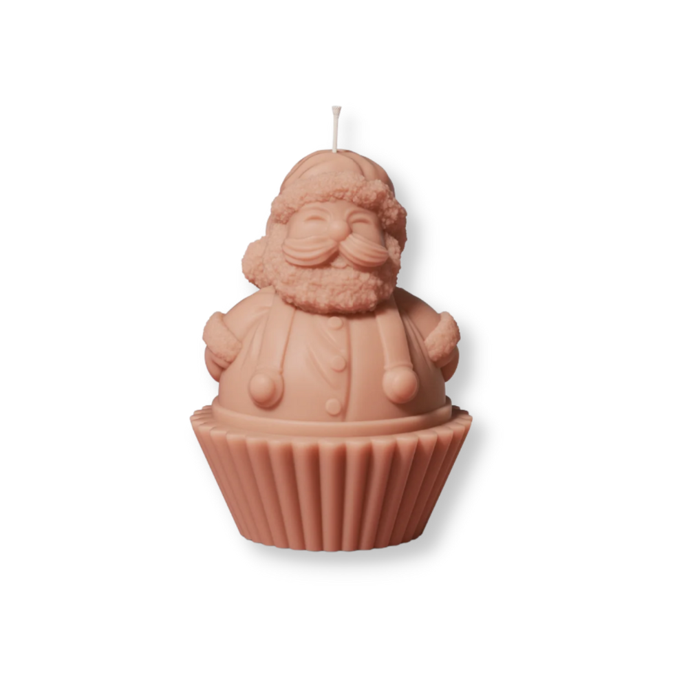 Boowan Nicole: Christmas Santa Claus Cupcake Candle Mold