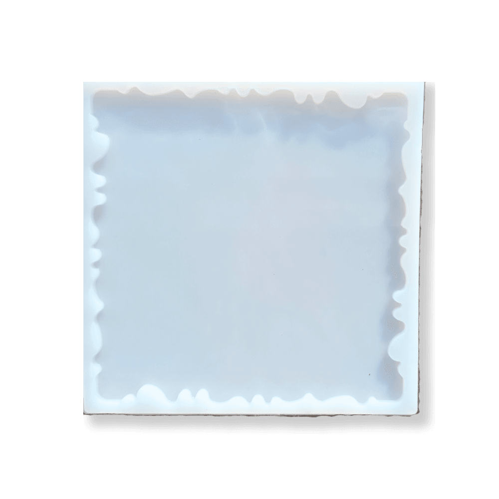Eco-Mould: Square Agate tray silicone mould - BohriAli.com
