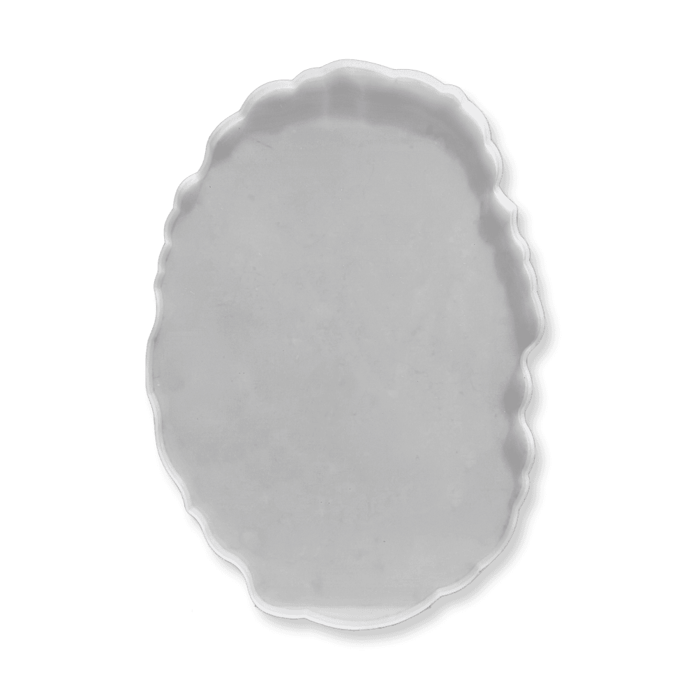 Eco-Mould: oval Agate tray silicone mould - BohriAli.com