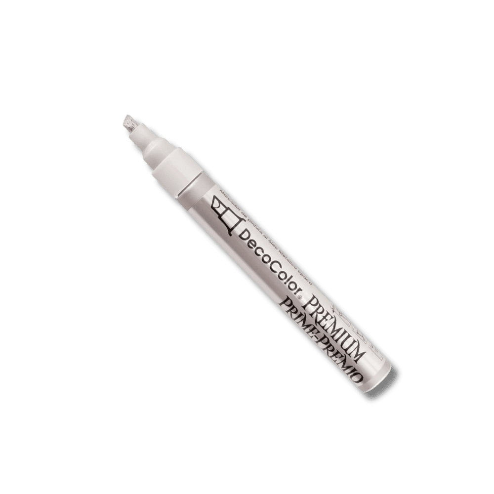 Silver - Uchida Deco Color Premium Prime-Premo Chisel Tip Marker | Edge Highlighter Pen - BohriAli.com