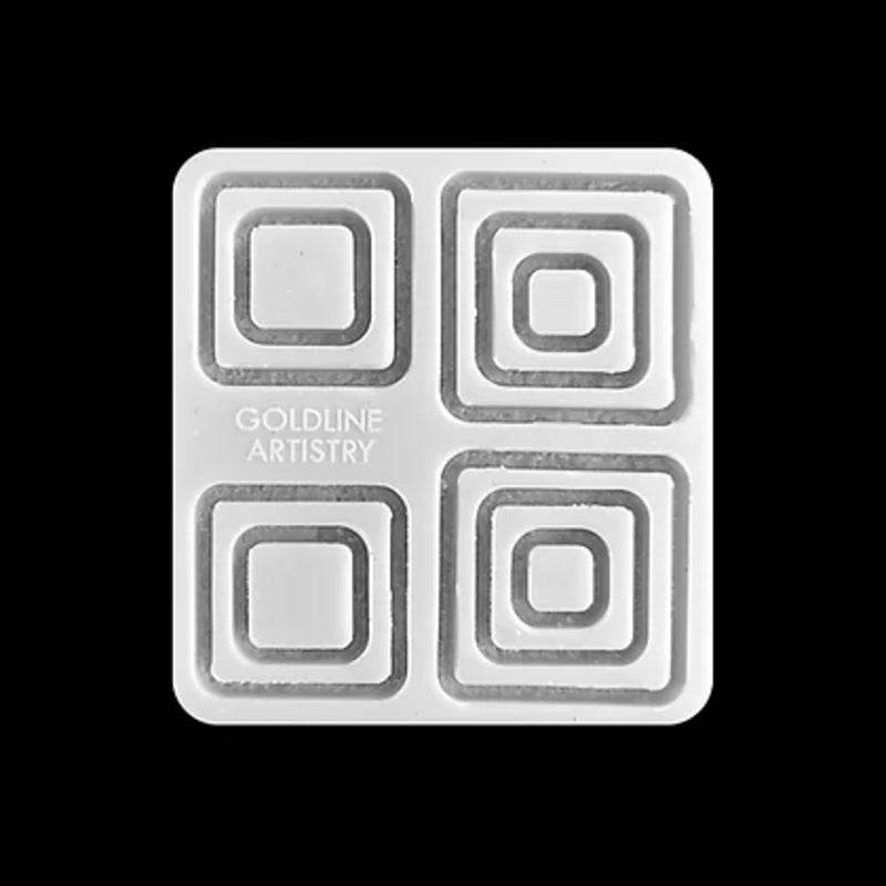 J-24 - Ringed Square Druzy mold - BohriAli.com
