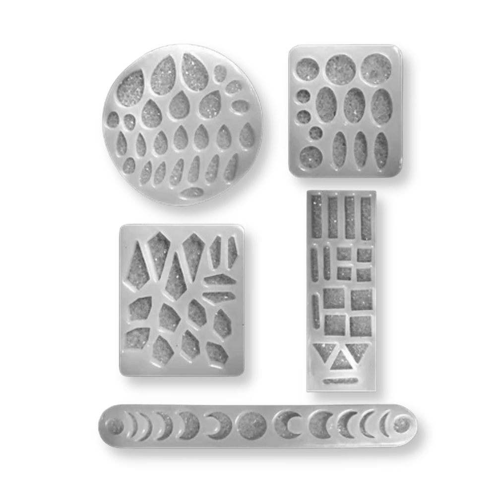 Druzy Big Bundle Mould - Set of 5 Silicone Mould - BohriAli.com