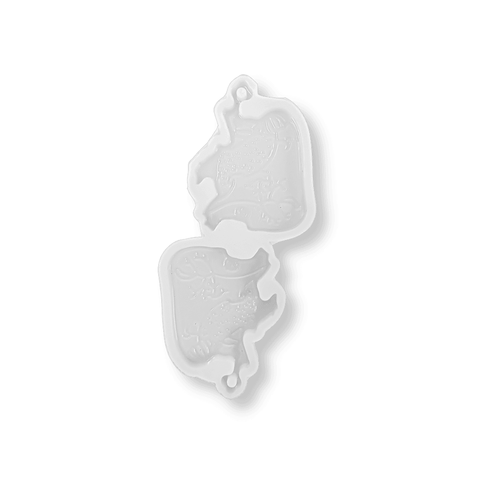 Eco-Mould: Bio - Heart Keychain Silicone Mould - BohriAli.com