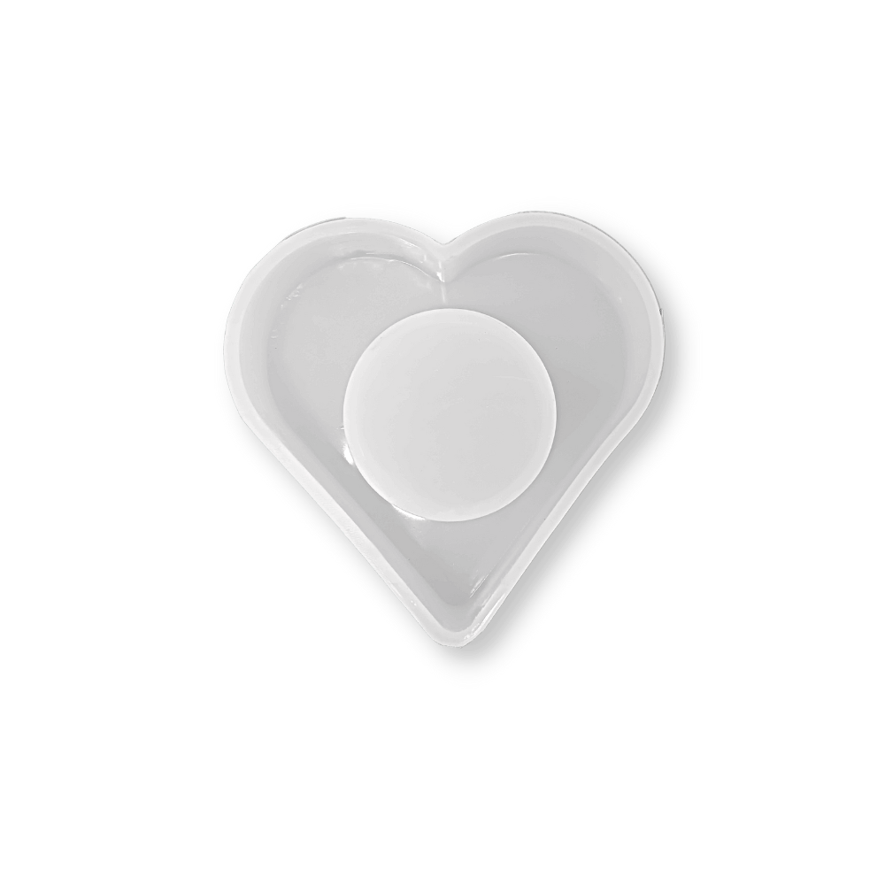Eco-Mould: Heart Shape Tea-light Candle Holder Silicone Mould - BohriAli.com