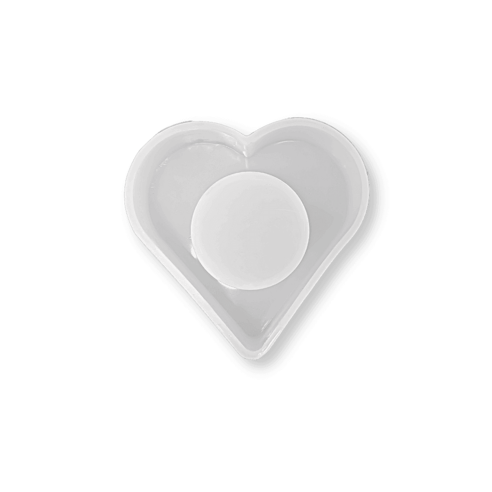 Eco-Mould: Heart Shape Tea-light Candle Holder Silicone Mould - BohriAli.com