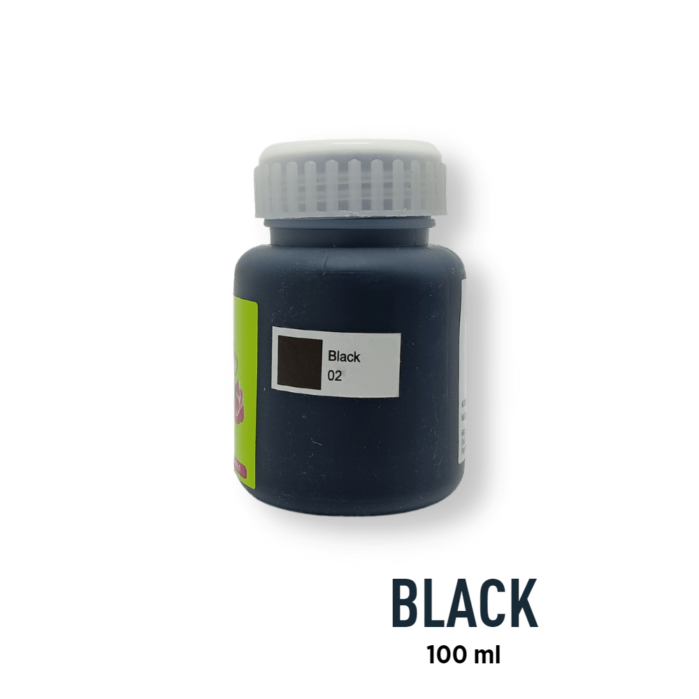 Fevicryl Acrylic Paint - Black (02) - BohriAli.com