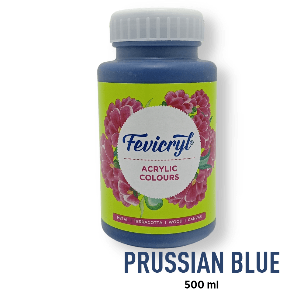 Fevicryl Acrylic Paint - Prussian Blue (19) - BohriAli.com