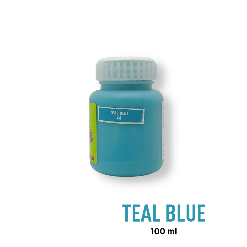 Fevicryl Acrylic Paint - Teal Blue (68) - BohriAli.com