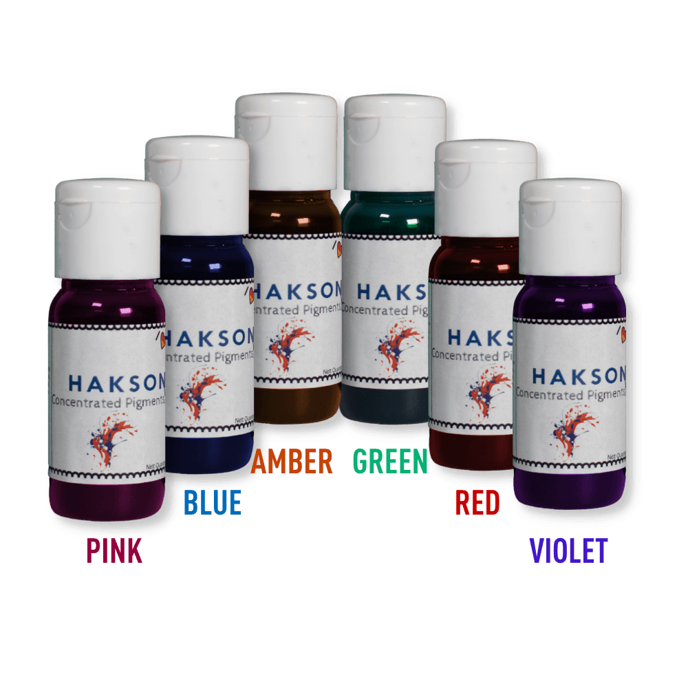 Haksons Concentrated (Translucent) Pigments for Epoxy Resin (Pack of 6) - BohriAli.com