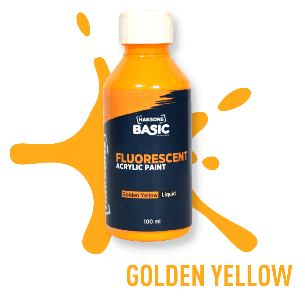 Haksons Fluorescent Paint - Golden Yellow - BohriAli.com