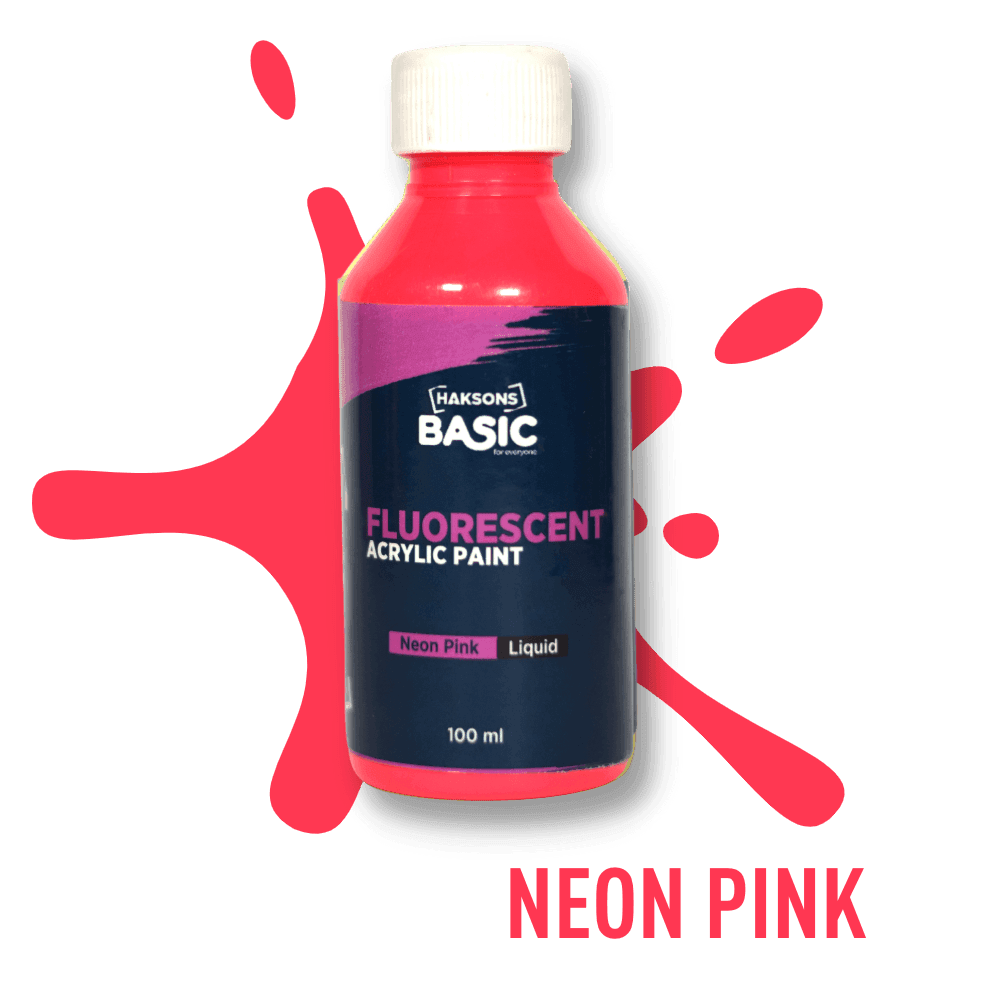 Haksons Fluorescent Paint - Neon Pink - BohriAli.com