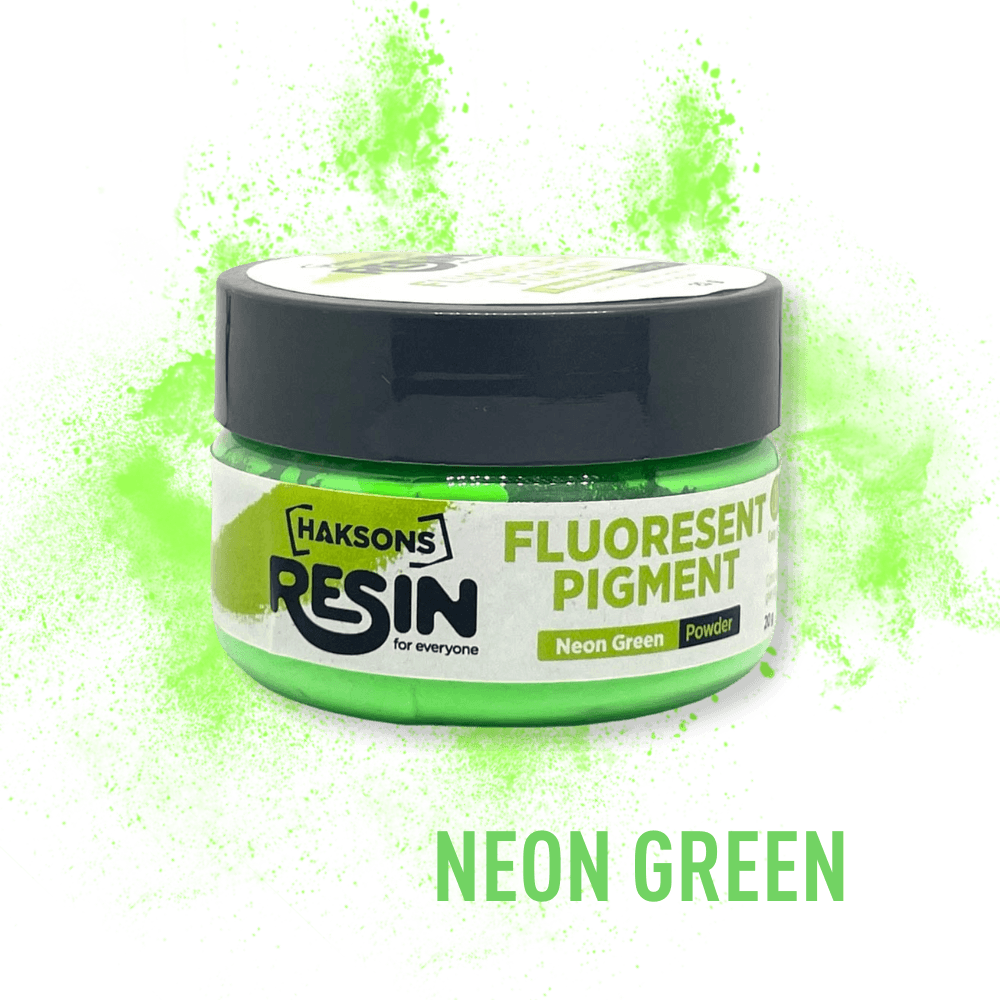 Haksons Fluorescent Pigments / Neon Powders - Pack of 8 (Resin/Jesmonite/Concrete) - BohriAli.com