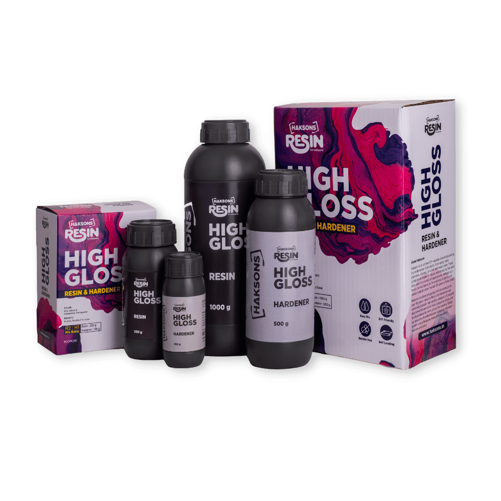 Haksons High Gloss Epoxy Resin & Hardener Coat (2:1) - BohriAli.com