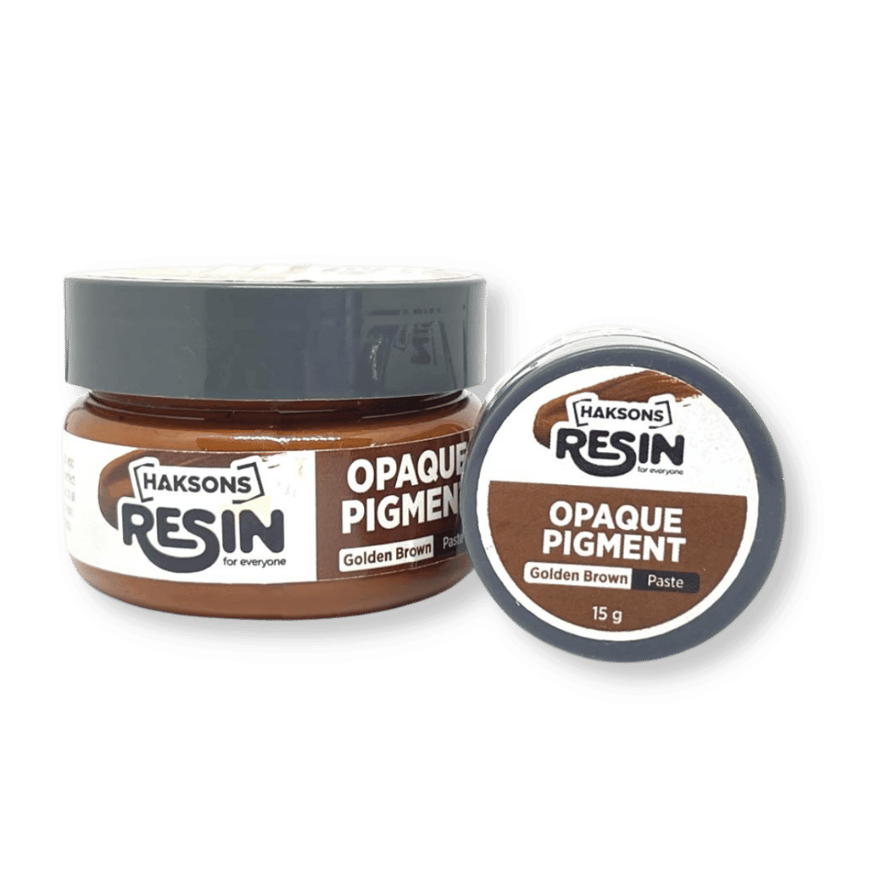 Haksons Opaque Pigment - Golden Brown | for Epoxy Resin - BohriAli.com