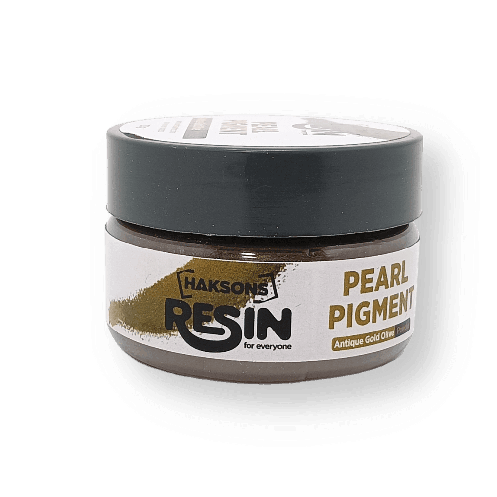Haksons Pearl Pigments (Mica Powders) - Antique Gold Olive | for Epoxy Resin - BohriAli.com