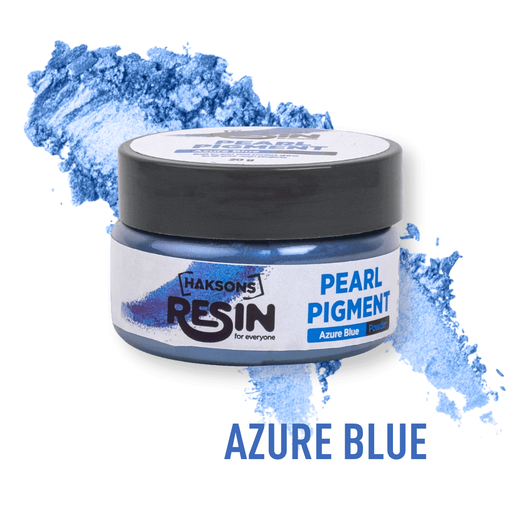 Haksons Pearl Pigments (Mica Powders)- Azure Blue | for Epoxy Resin - BohriAli.com