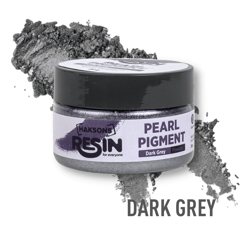 Haksons Pearl Pigments (Mica Powders) - Dark Grey | for Epoxy Resin - BohriAli.com