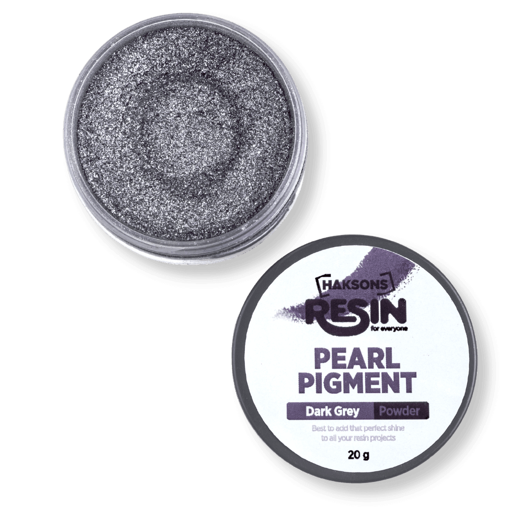 Haksons Pearl Pigments (Mica Powders) - Dark Grey | for Epoxy Resin - BohriAli.com
