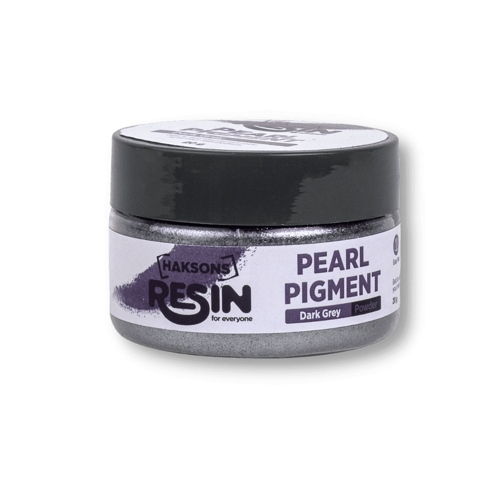 Haksons Pearl Pigments (Mica Powders) - Dark Grey | for Epoxy Resin - BohriAli.com
