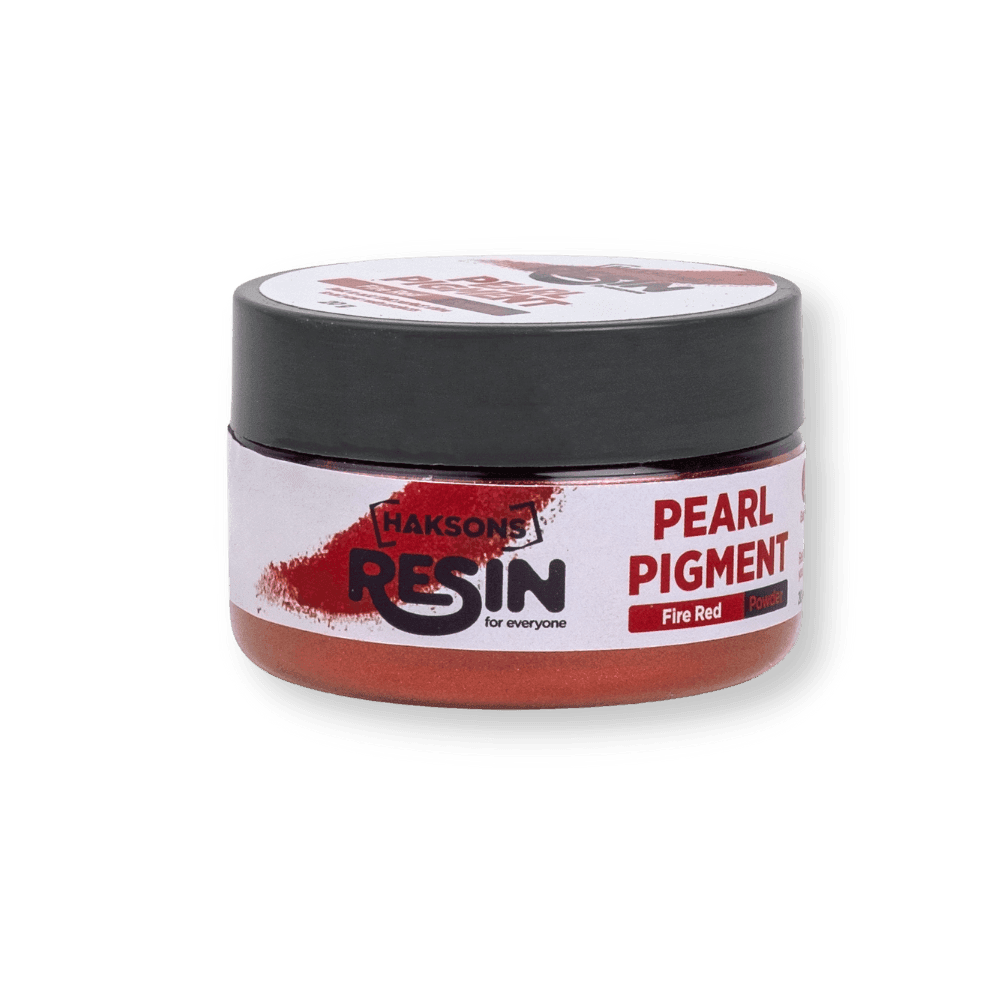 Haksons Pearl Pigments (Mica Powders) - Fire Red | for Epoxy Resin - BohriAli.com