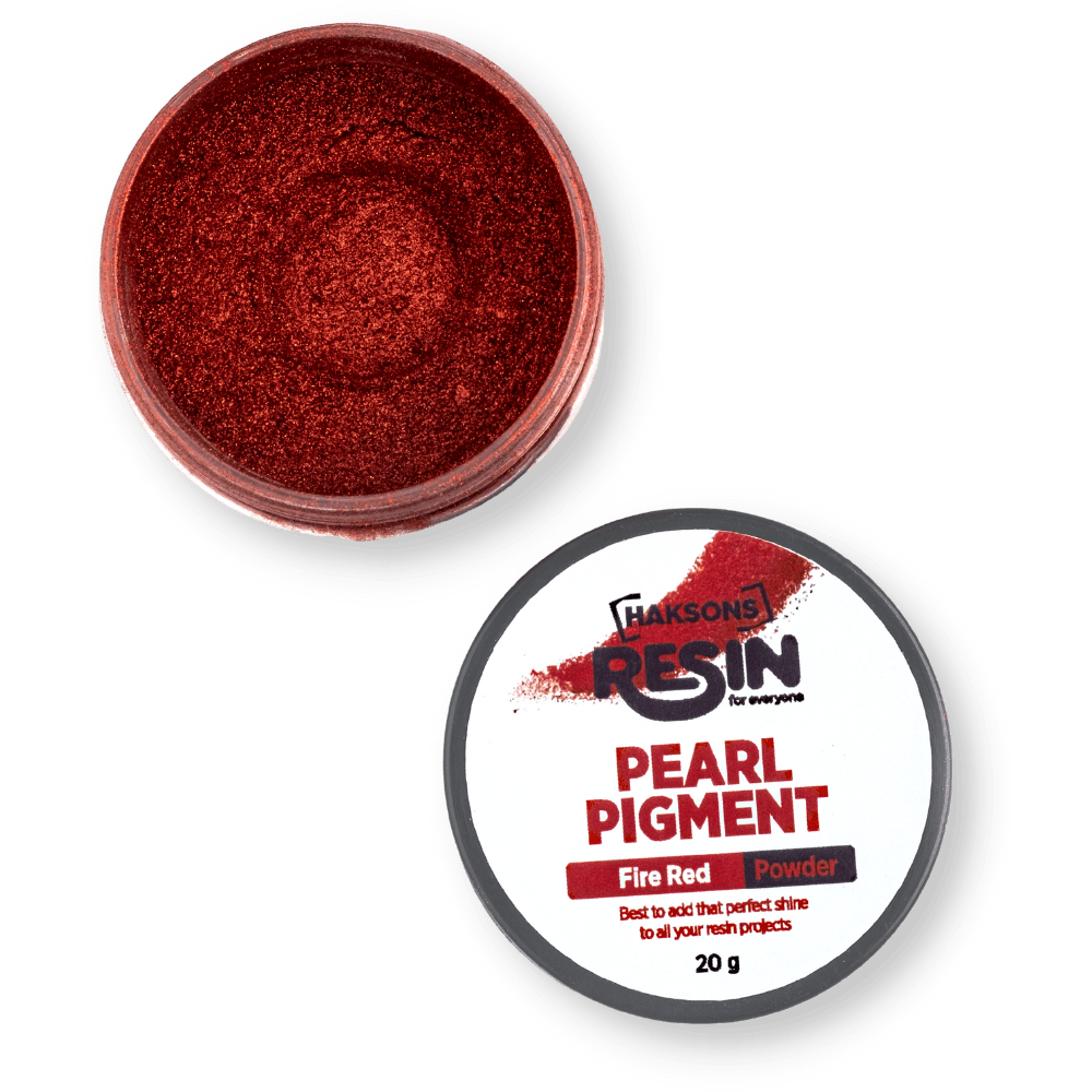 Haksons Pearl Pigments (Mica Powders) - Fire Red - BohriAli.com