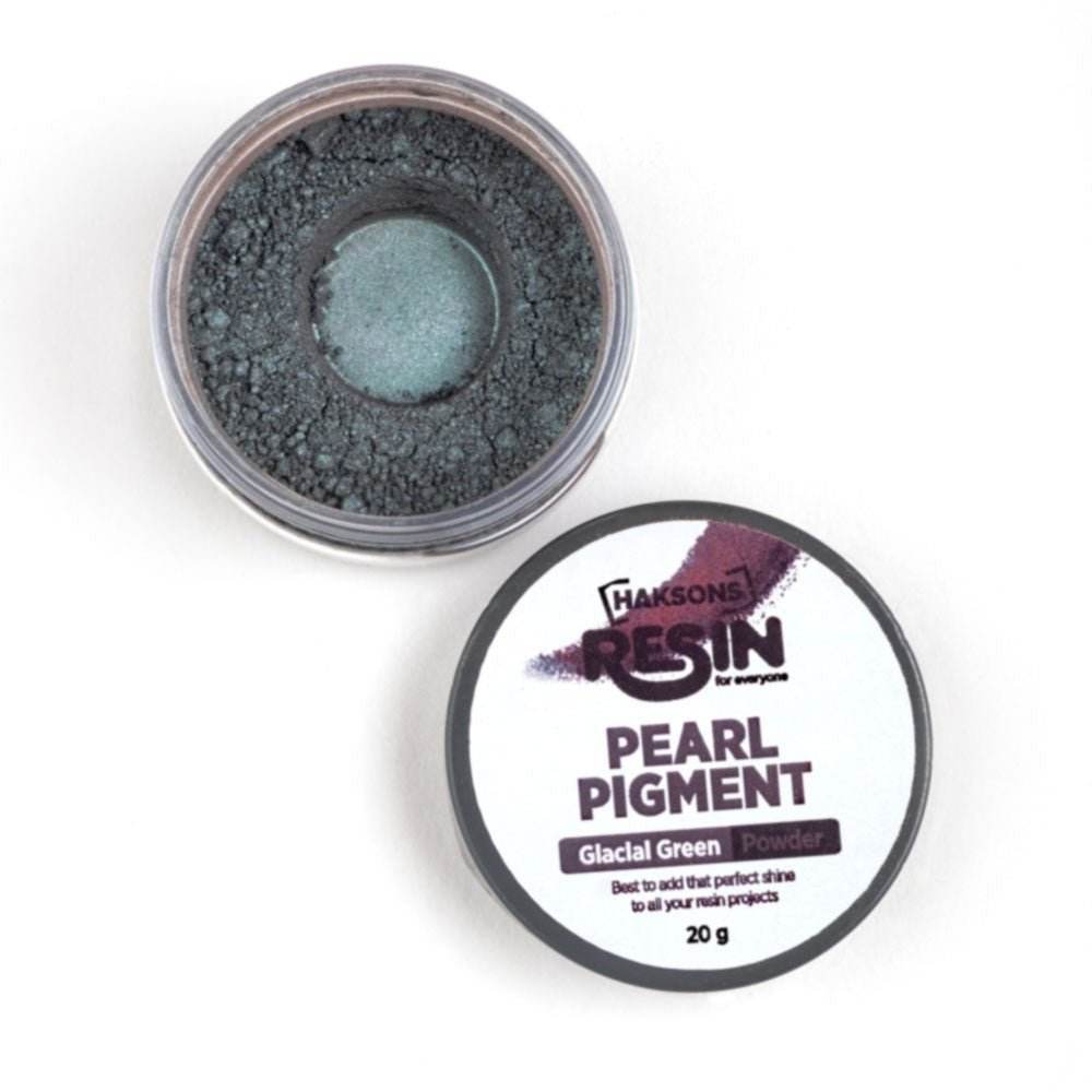 Haksons Pearl Pigments (Mica Powders) - Glacial Green | for Epoxy Resin - BohriAli.com