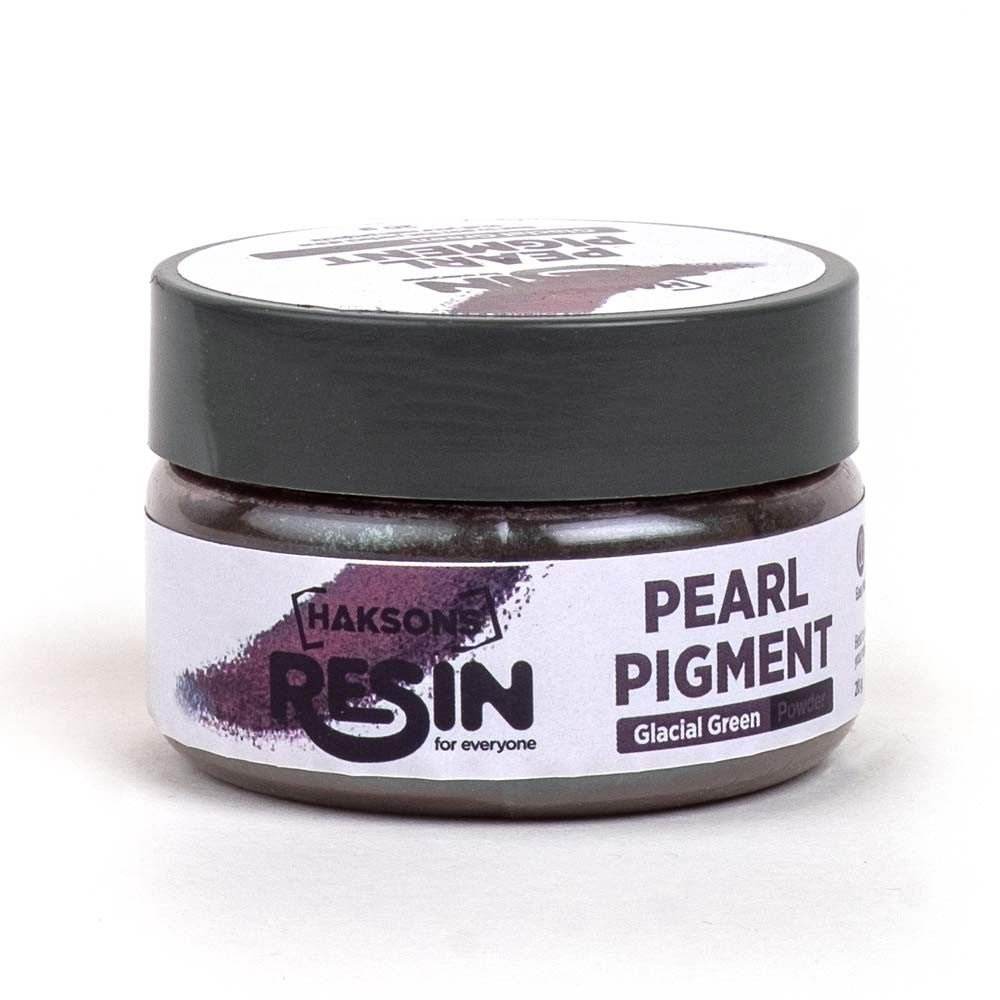 Haksons Pearl Pigments (Mica Powders) - Glacial Green | for Epoxy Resin - BohriAli.com