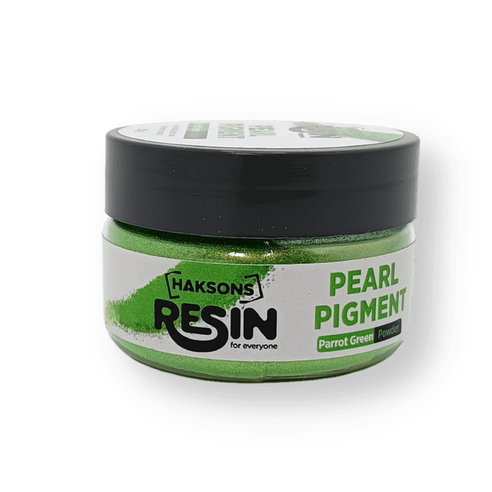 Haksons Pearl Pigments (Mica Powders) - Parrot Green | for Epoxy Resin - BohriAli.com