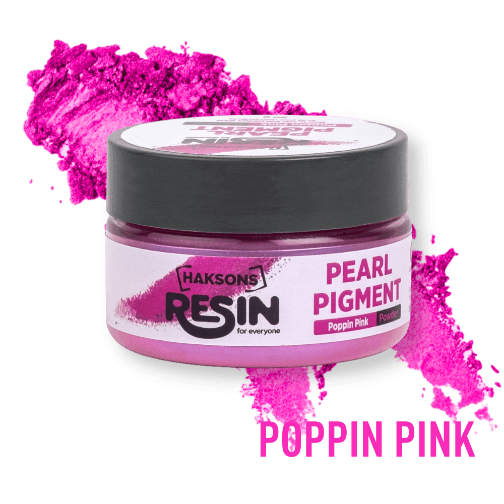 Haksons Pearl Pigments (Mica Powders) - Poppin Pink | for Epoxy Resin - BohriAli.com