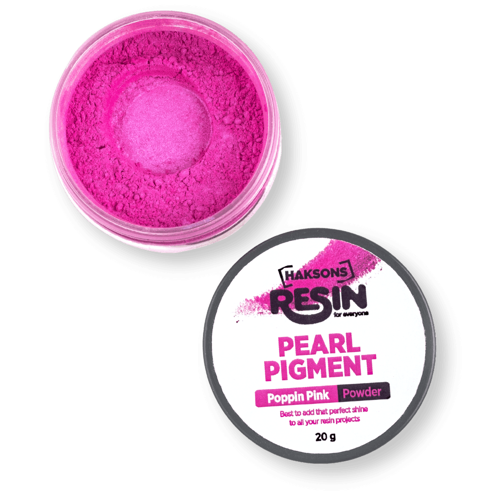 Haksons Pearl Pigments (Mica Powders) - Poppin Pink | for Epoxy Resin - BohriAli.com