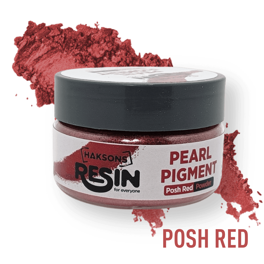 Haksons Pearl Pigments (Mica Powders) - Posh Red | for Epoxy Resin - BohriAli.com