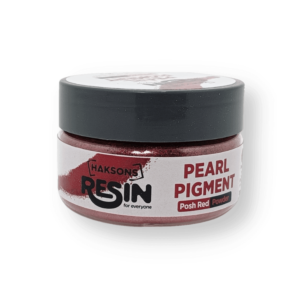 Haksons Pearl Pigments (Mica Powders) - Posh Red | for Epoxy Resin - BohriAli.com