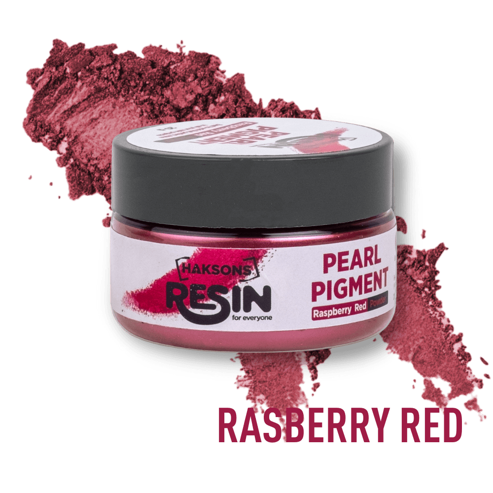 Haksons Pearl Pigments (Mica Powders) - Raspberry Red | Velvet Sheen - BohriAli.com