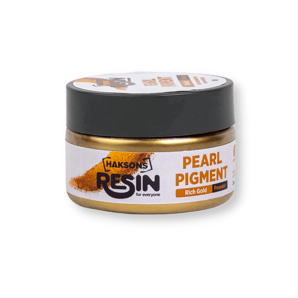 Haksons Pearl Pigments (Mica Powders) - Rich Gold | for Epoxy Resin - BohriAli.com