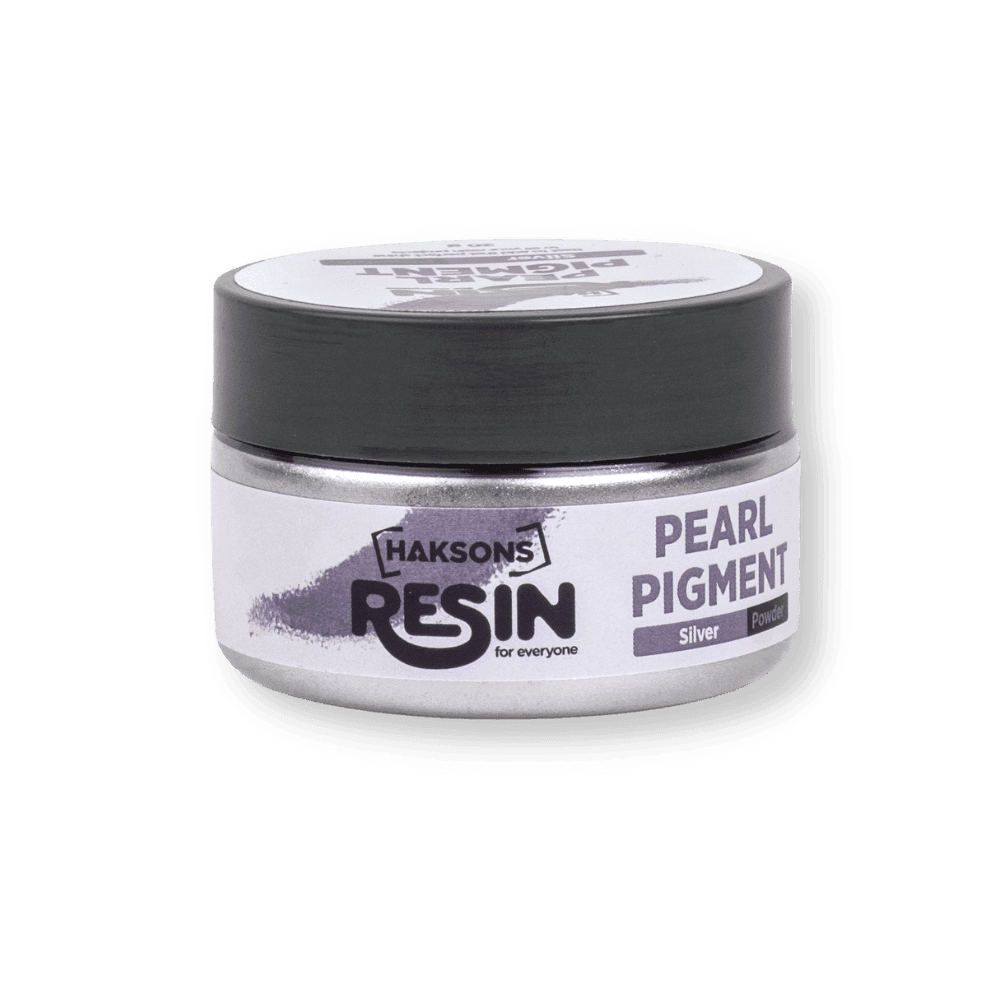 Haksons Pearl Pigments (Mica Powders) - Silver | for Epoxy Resin - BohriAli.com