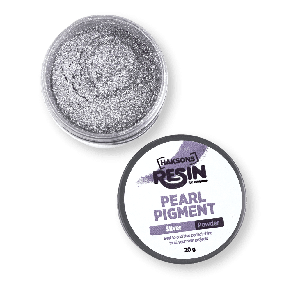 Haksons Pearl Pigments (Mica Powders) - Silver | for Epoxy Resin - BohriAli.com