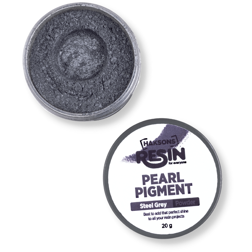 Haksons Pearl Pigments (Mica Powders) - Steel Grey - BohriAli.com