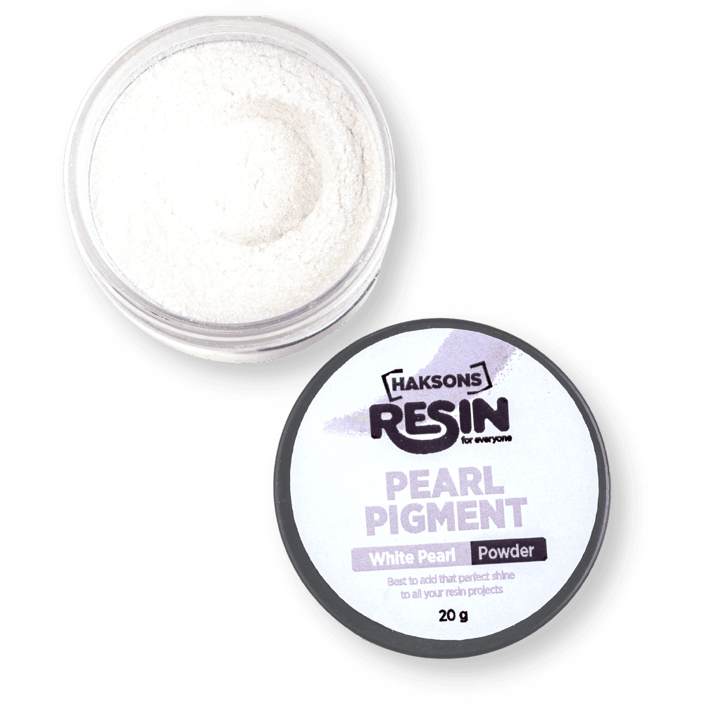 Haksons Pearl Pigments (Mica Powders) - White | for Epoxy Resin - BohriAli.com